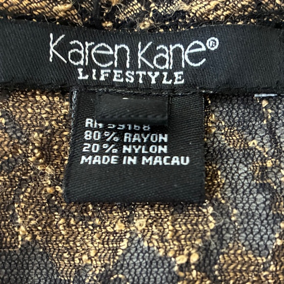Karen Kane gold and black sequined evening top M - Picture 5 of 5
